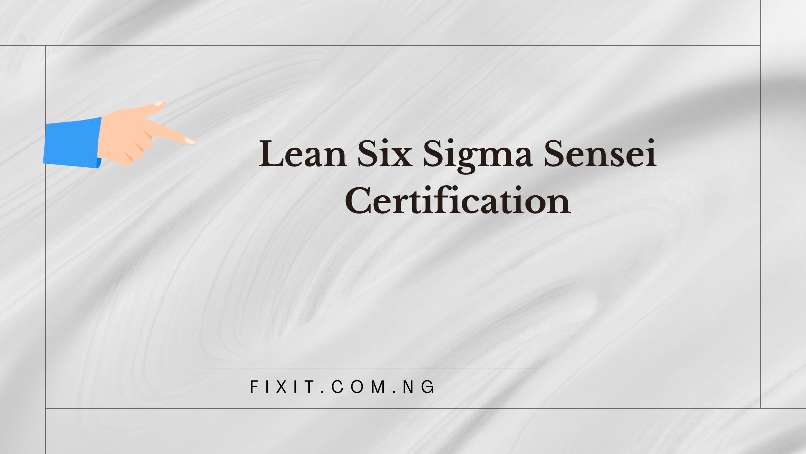 lean six sigma sensei certification