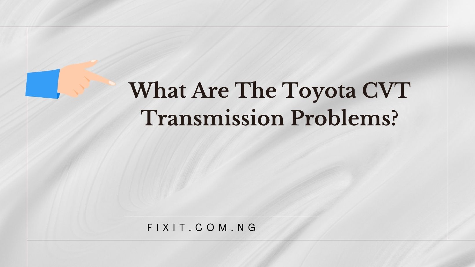 toyota cvt transmission problems