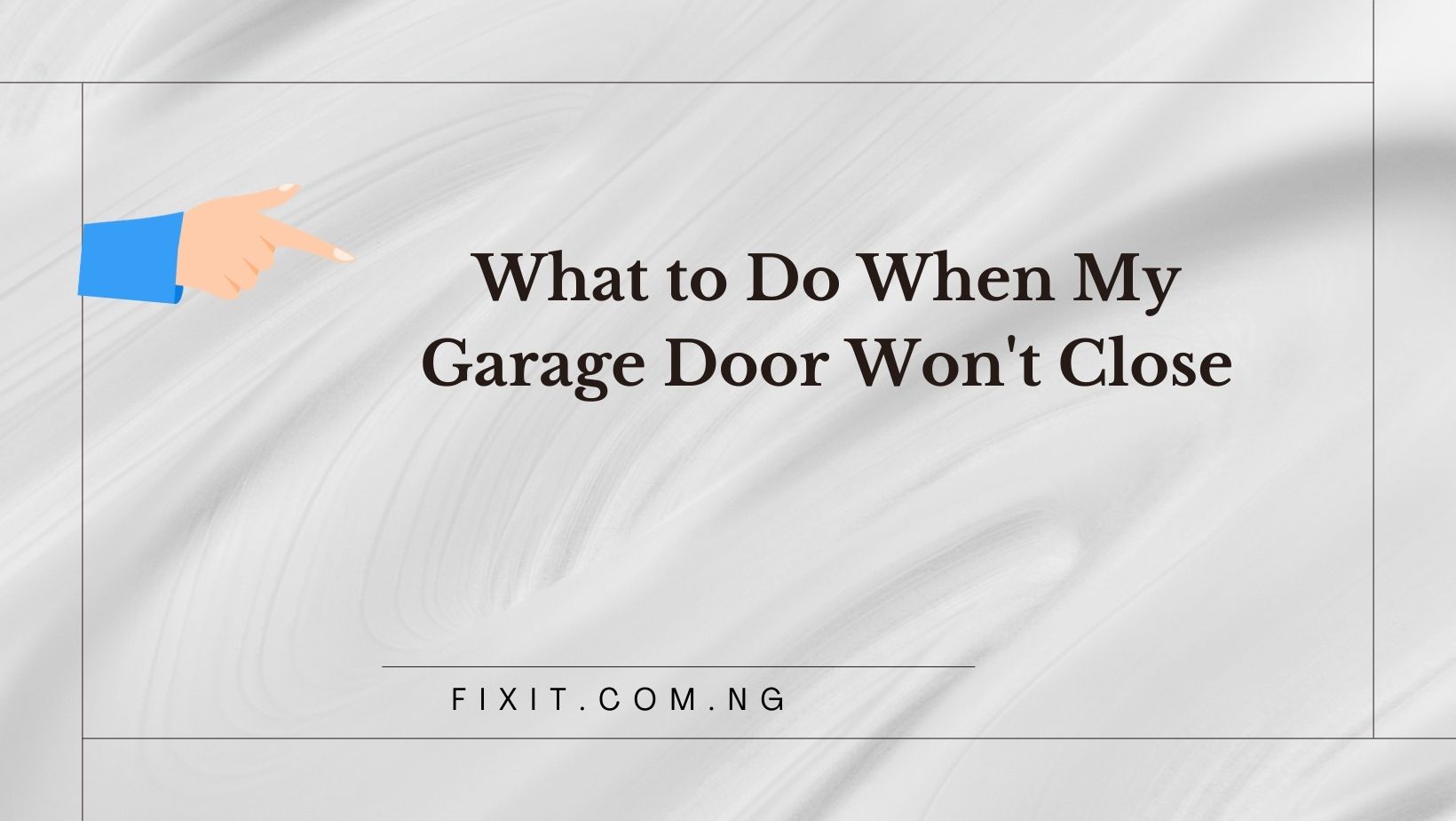 my garage door won't close