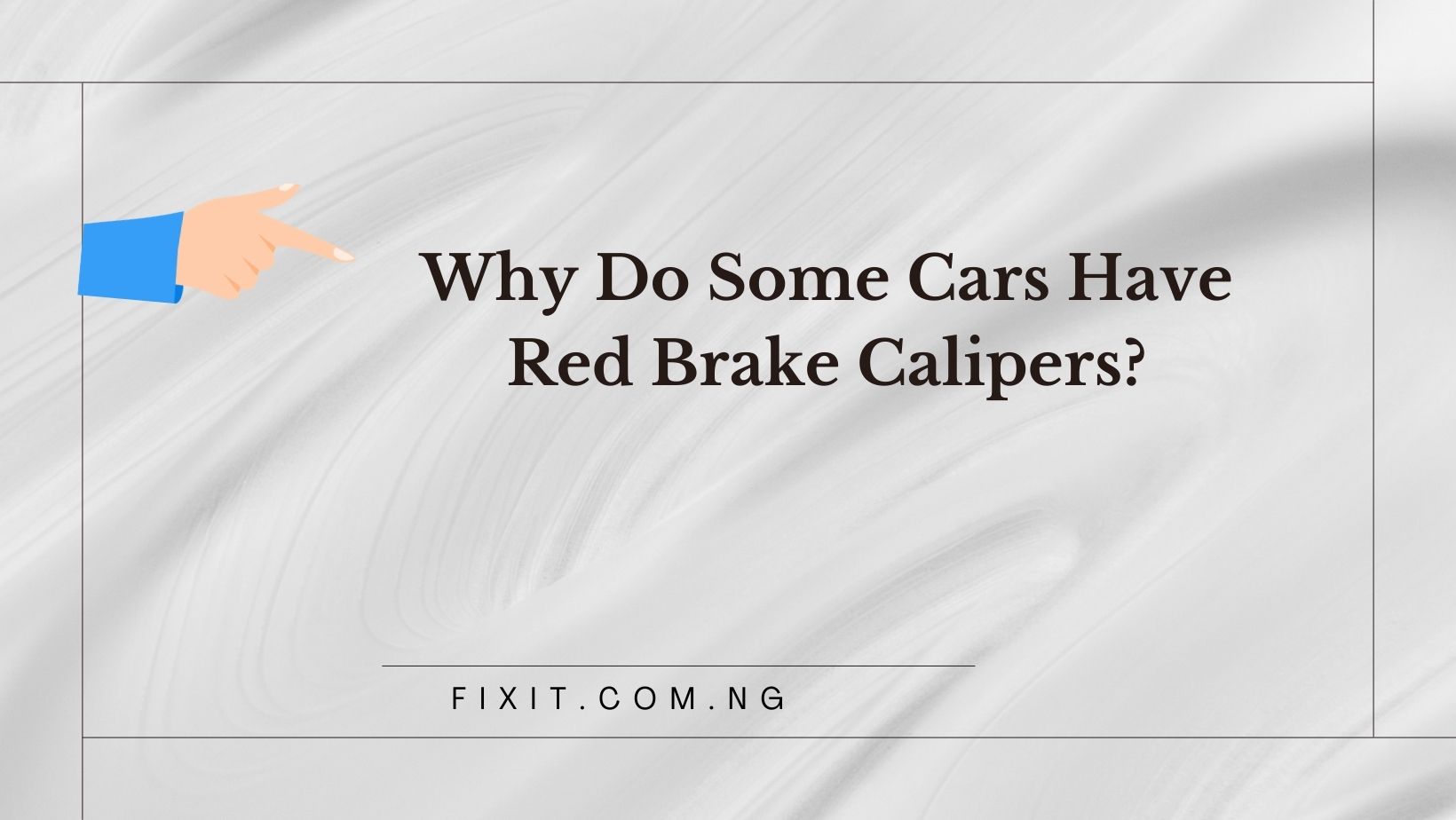 cars have red brake calipers
