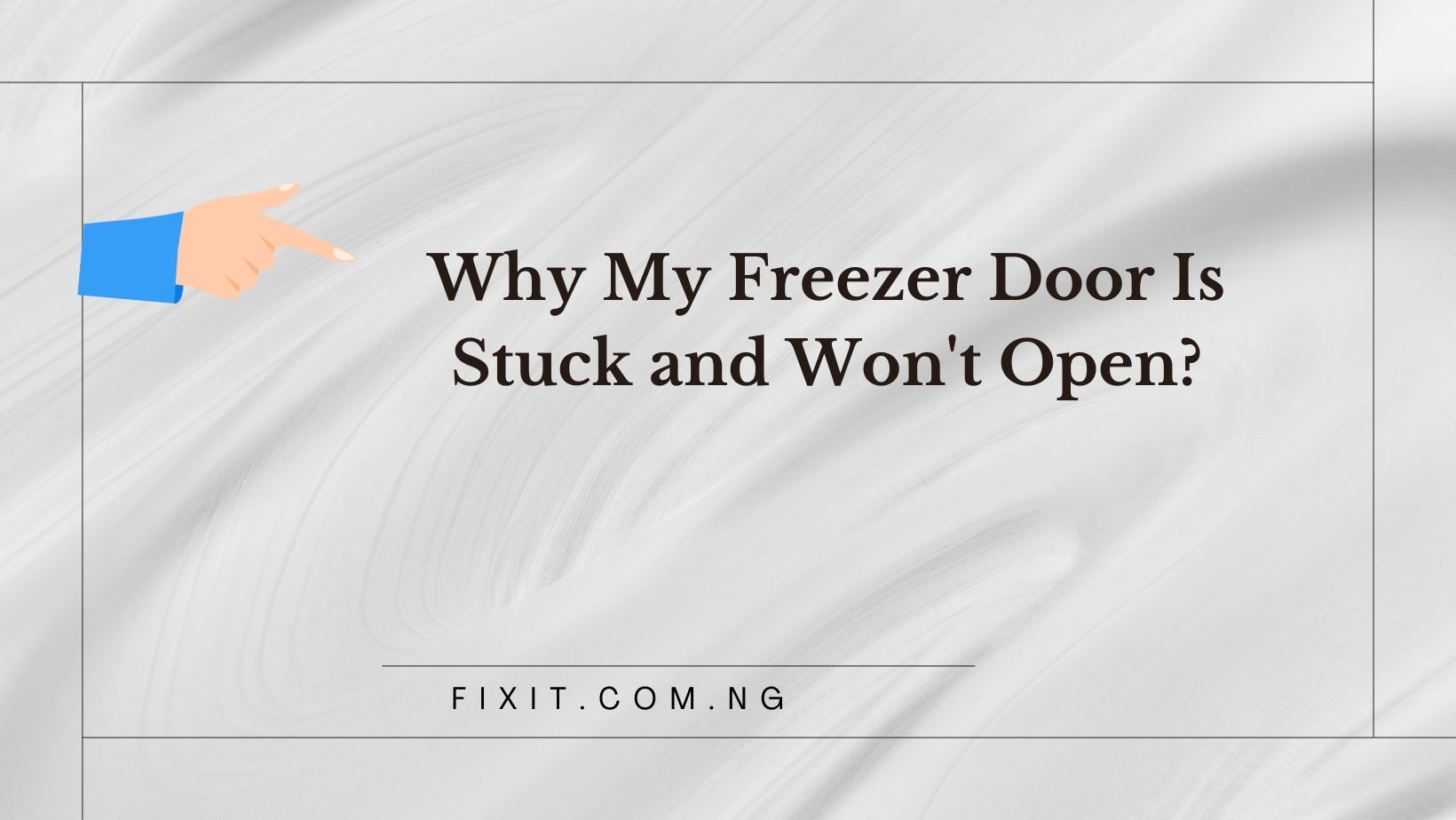freezer door is stuck and won't open